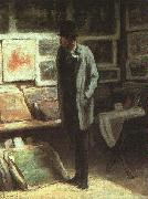 Honore  Daumier The Print Collector oil painting